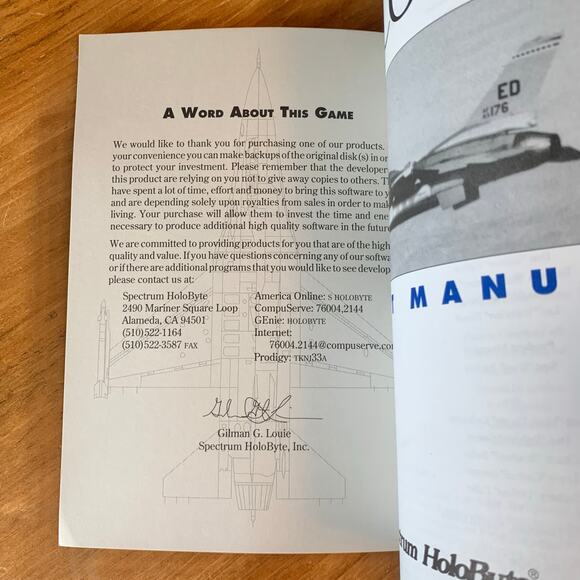 Falcon 3.0 Spectrum HoloByte IBM Flight Manual 1993 Paperback Vintage 3rd Ed - Picture 6 of 13